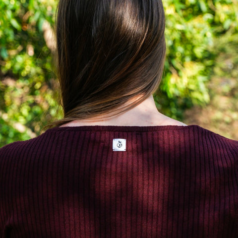 Back of a woman showing her neck