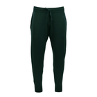 Front Men's Chase Jogger in dark green featuring drawstring detail
