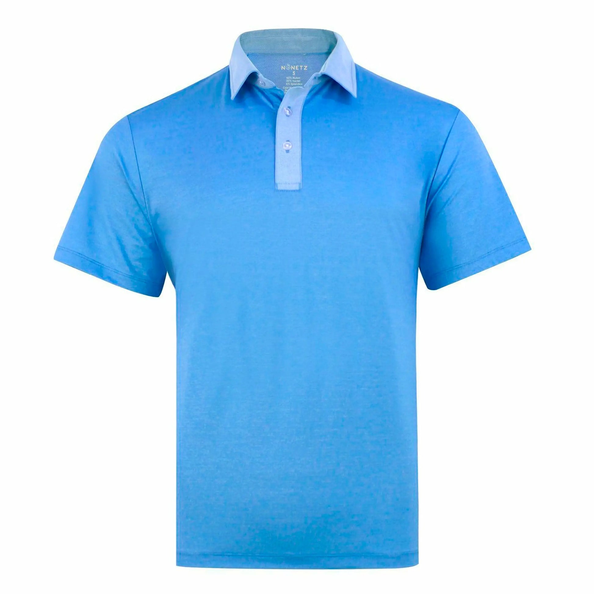 Men’s cooling golf polo Triple Chill performance UPF 50+ in blue
