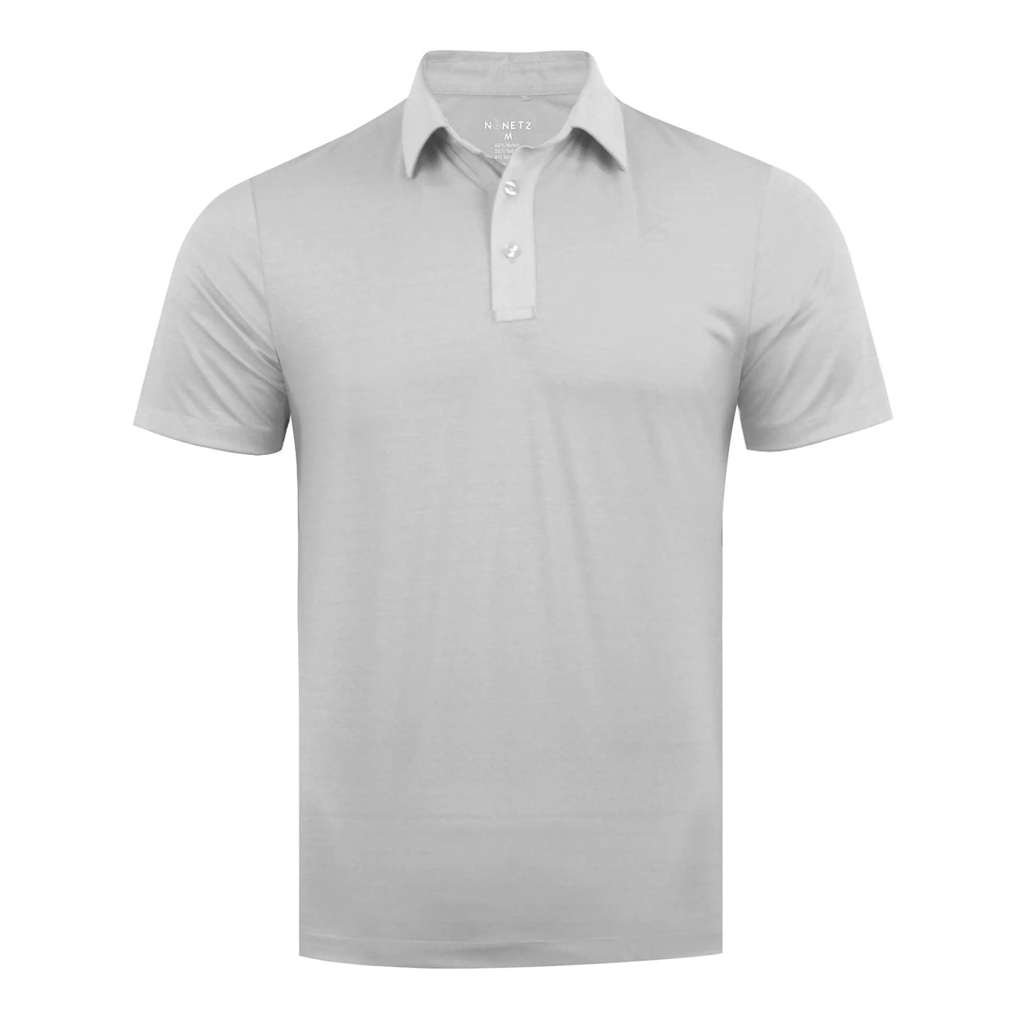 BEating The Heat with NoNetz Mens Gray Polo Front