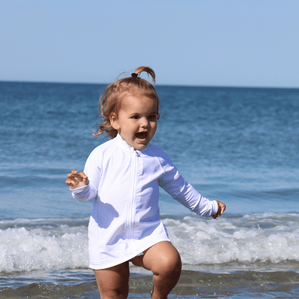 Toddler at the ocean