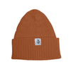 Burnt Orange knit beanie with NoNetz Logo