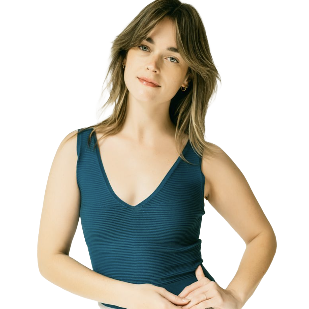 sustainable clothing women vneck