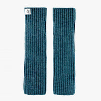 No-itch merino fingerless gloves for typing and cold weather in blue