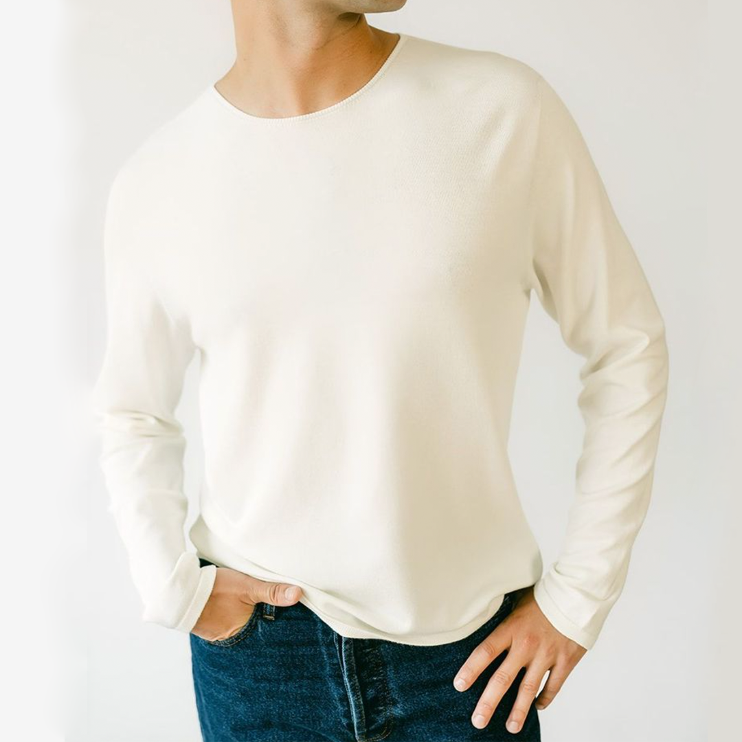 Men's Luxury Long Sleeve Light Weight Sweater