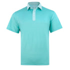Mens Polo in Mint Green Front