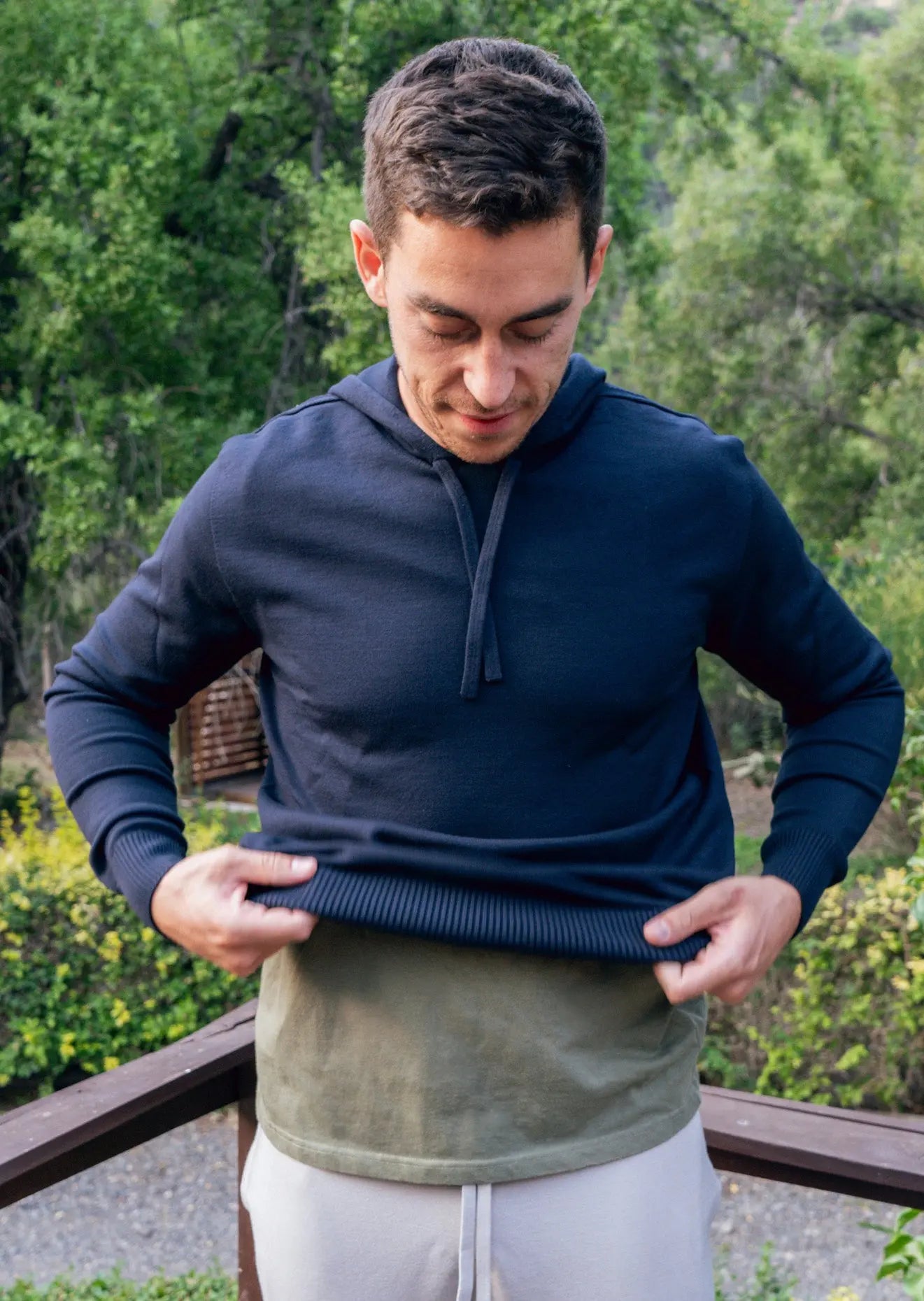Male model wearing 