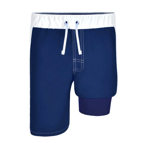 Boys Blue and white bathing suit