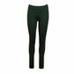 Dark green women's jogger pants without a drawstring on white background
