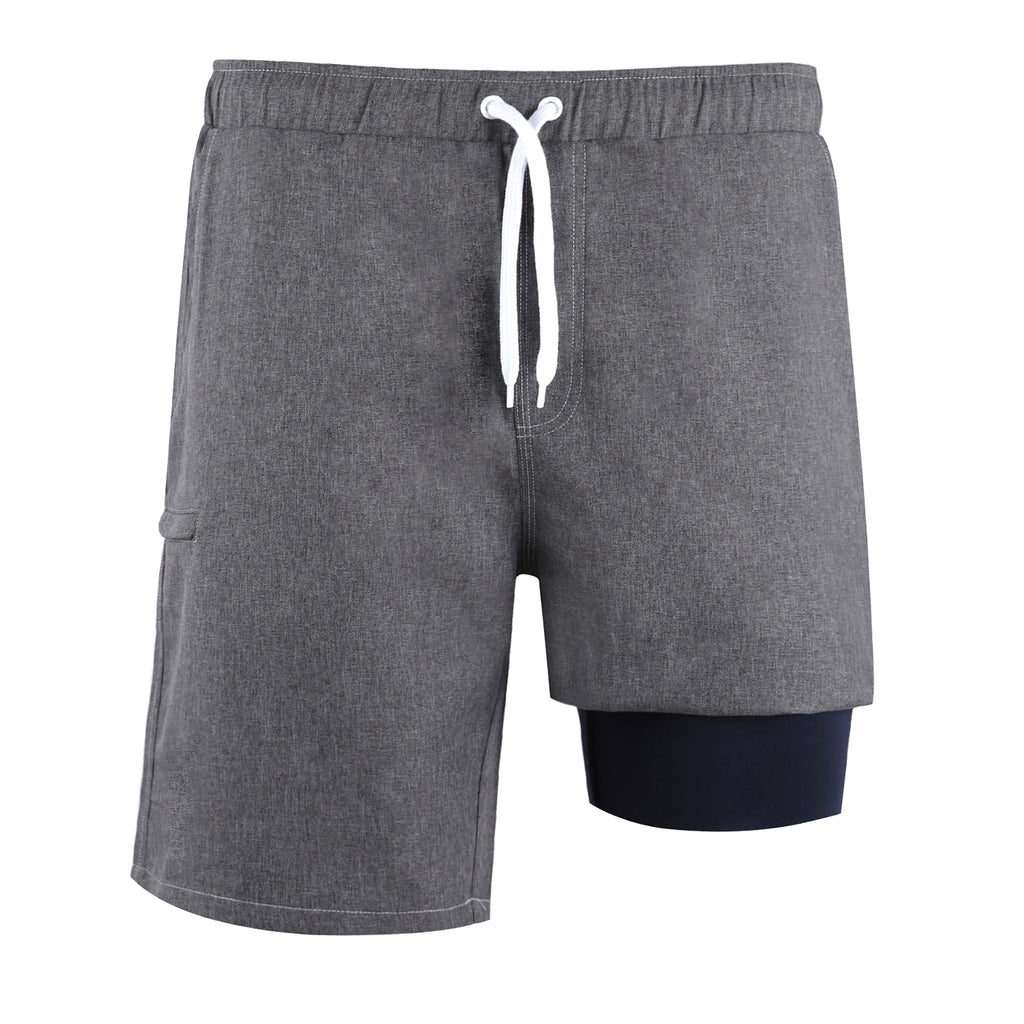 Men's Haven Regular Fit 8" Inseam Swim Trunks Gray
