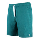 Teal Men's Haven Regular Fit 8" Inseam Swim Trunks made from soft, lightweight fabric