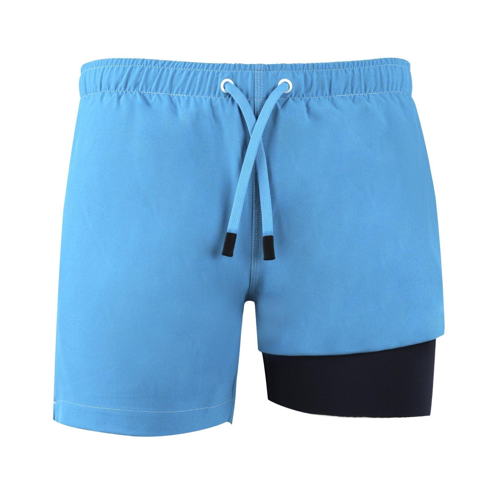 NoNetz Men's Retro Shorts Slim Fit Anti Chafe Swim Trunks - Green - M