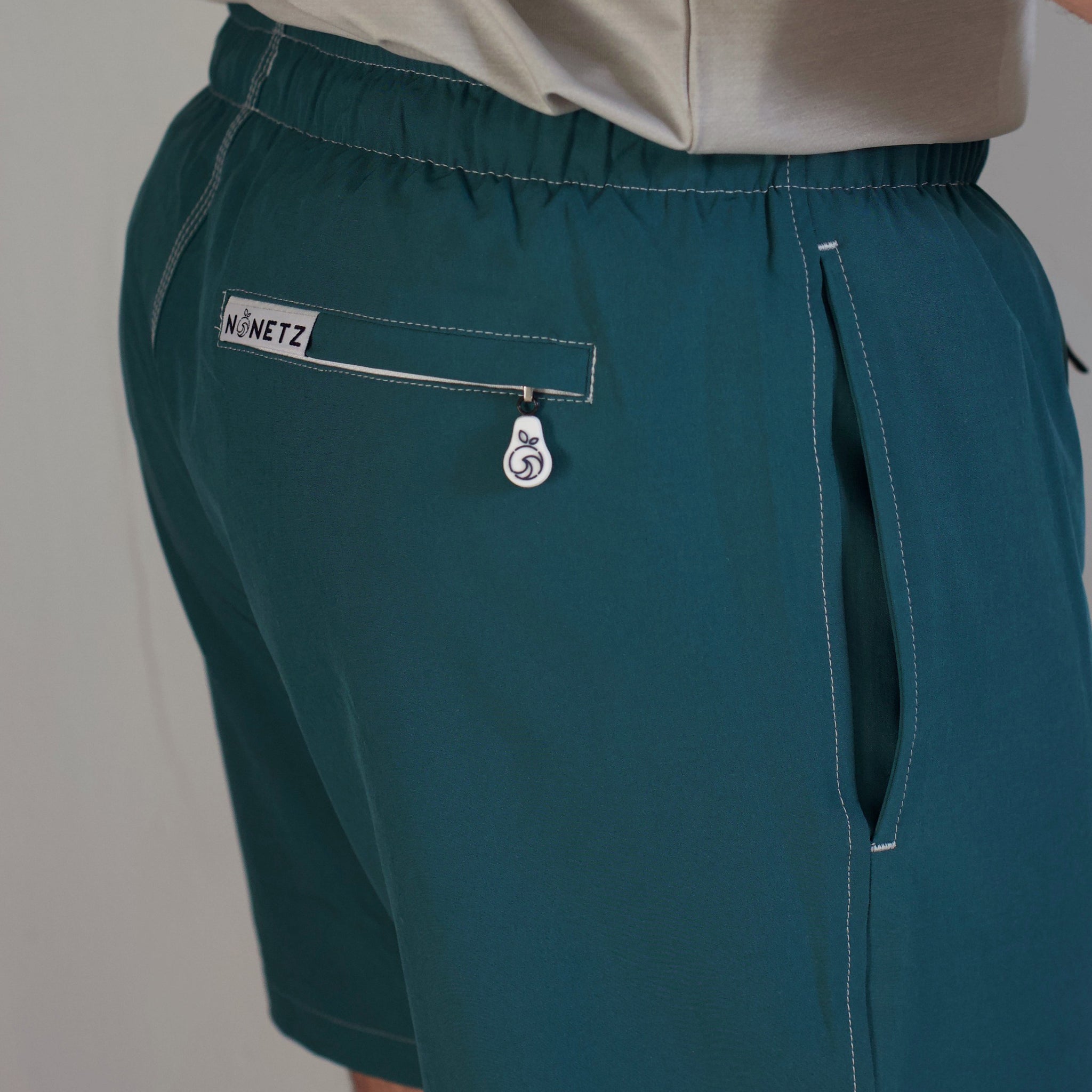  NONETZ Anti-Chafe Boy's Swim Trunks No Mesh & No Net Swimming  Shorts (Turquoise/Blue, XS): Clothing, Shoes & Jewelry